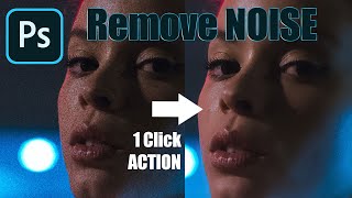 ULTIMATE Noise Reduction Technique  FREE Photoshop Action [upl. by Llesig984]