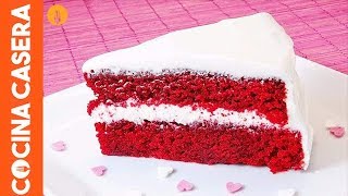 Tarta Red Velvet casera Recetas Dulces [upl. by Cowey]