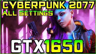 Cyberpunk 2077  GTX 1650 FPS Test All Settings [upl. by Delaine]