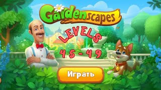 Gardenscapes  Levels 4549 [upl. by Attenwad]