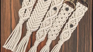 DIY Macrame Keychain Tutorial [upl. by Upshaw490]