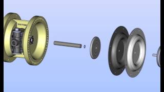 RANpump 15 Polypropylene Diaphragm Pump Assembly Animation [upl. by Tommy]