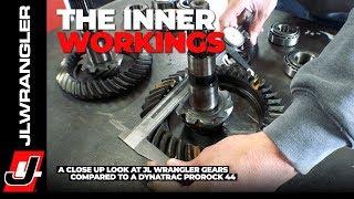 Jeep JL Wrangler Front Axle Gears and Bearings Compared to a Dynatrac ProRock 44 [upl. by Kristan]