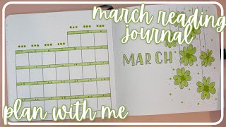 🍀 March Reading Journal 🍀 Plan With Me for March in My Reading Bujo [upl. by Jemy]