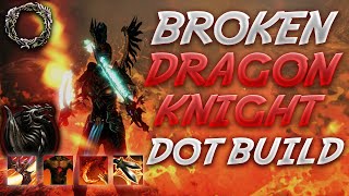 BROKEN Dragonknight PvP Build  Necrom 🔥 CRAZY DOTS amp BURST 🔥 ESO DK Build [upl. by Isnan160]