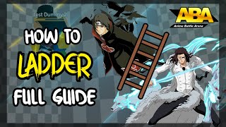 HOW TO LADDER IN ABA AIR COMBO FULL GUIDE  Anime Battle Arena  ROBLOX [upl. by Lucille]