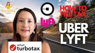 How to File Your Uber amp Lyft Drivers Using TurboTax [upl. by Maddis]