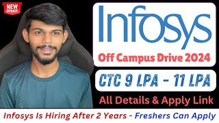 Infosys Is Hiring After 2 Years  Freshers Eligible  Apply Now [upl. by Zeni856]