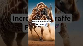 Incredible Giraffe Fusions  Animal Fusions 🧬 animalfusion aigenerated animalhybrids [upl. by Maxma]