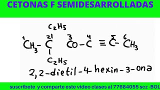 22dietil4hexin3ona CETONAS [upl. by Aniles]