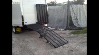 Box truck fold out ramp for lawn care and light industrial loading [upl. by Una628]