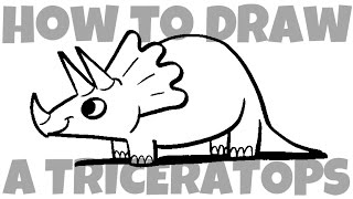 How to Draw a Triceratops [upl. by Birk]