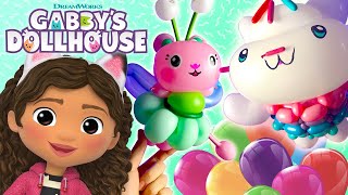 Lets Build GABBY amp FRIENDS with Balloons  GABBYS DOLLHOUSE  Netflix [upl. by Airitac]