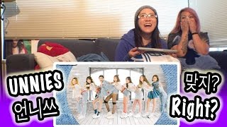 KPOP REACTION UNNIES 언니쓰  RIGHT 맞지 [upl. by Derf391]