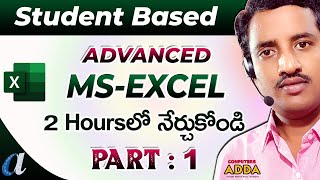 MsExcel Advanced Telugu Tutorials  Part1  Student Based Reports  Computersaddacom [upl. by Aivatnuhs]