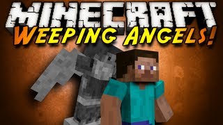 Minecraft Mod Showcase  WEEPING ANGELS [upl. by Tongue647]