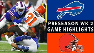 Bills vs Browns Highlights  NFL 2018 Preseason Week 2 [upl. by Eidnarb]