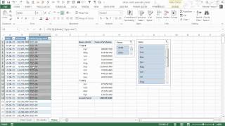 Excel Slicers containing Year and Month [upl. by Foss]