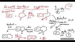 تحضير النفثالين الانثراسين الفنانثرين Haworth method Naphthalene Anthracene Phenanthrene [upl. by Nwahsiek]