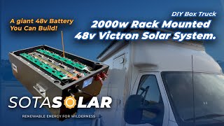 2000w Unirac Mounted Box Truck Victron Solar System  Apexium 280ah 48v Battery [upl. by Milton]