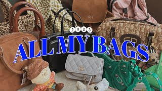 𝟚𝟘𝟚𝟛 ALL MY BAGS👜 가방에 진심인 나 디자이너 백부터 명품백까지 백팩 추천🎒미니백토트백유행하는 가방들 패션하울 가방하울 가방추천 [upl. by Adamsen]