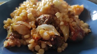 Fregola Sarda con salsiccia e cavolo [upl. by Gilmer]