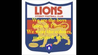 Fitzroy Lions theme song Lyrics [upl. by Eselahc]