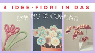 DIY  Come fare Fiori di DAS  Air Dry Clay  Decorazioni primaverili [upl. by Naul]