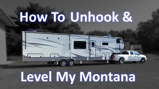 How To Automatically Level a Keystone Montana Fifth Wheel [upl. by Evadnee]