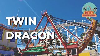 TWIN DRAGON Full Ride  Luna Park Melbourne [upl. by Novikoff441]