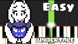 Undertale OST 085  Fallen Down  EASY Piano Tutorial [upl. by Okihcim]