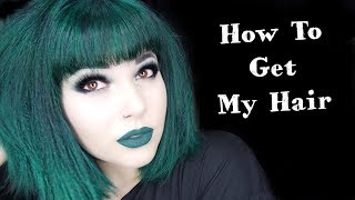 My DARK GREEN Hair Routine [upl. by Eidnac]