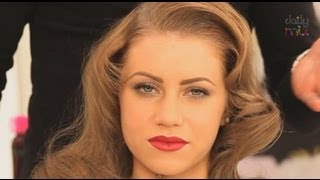 1940s HOLLYWOOD GLAMOUR WAVE HAIRSTYLE [upl. by Eelyah]