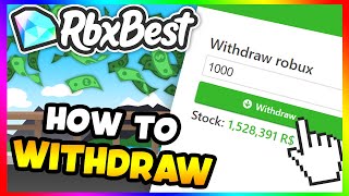 ✨ How to Withdraw ROBUX RBXBEST 2023✨ [upl. by Urbano]