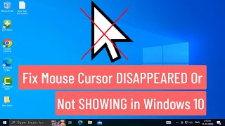 How To Fix Mouse Cursor DISAPPEARED Or NOT SHOWING in Windows 10 Problem FIXED [upl. by Hercules]