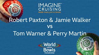 World Indoor Bowls Championship 2024 Robert Paxton amp Jamie Walker vs Tom Warner amp Perry Martin Da… [upl. by Genevieve994]