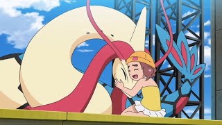 Feebas Evolves Into Milotic  Pokemon Journeys The Series Episode 31 English Sub [upl. by Telocin]