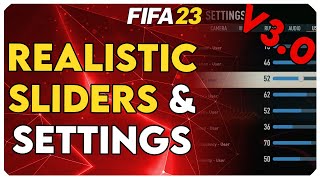 FIFA 23 Gameplay Sliders for More RealisticChallenging Gameplay  Settings amp Sliders V30 [upl. by Aicilaana]