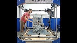 3D Printing Timelapse  1 meter high [upl. by Rdnaskela]