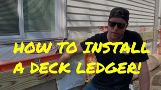 How To Properly Attach A Deck Ledger Board [upl. by Adikram121]