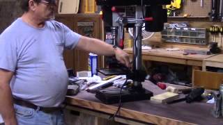 Craftsman 10quot Drill Press Unboxing Demo and First Im quotpressquot ion [upl. by Noleta475]