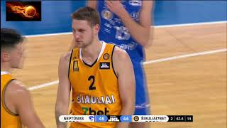 Martynas Varnas Siauliai vs Neptunas  31102021 [upl. by Libbna594]