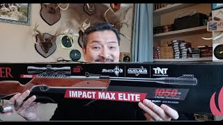 Ruger Impact Max Elite 22 caliber gas piston air rifle review and accuracy with and without scope [upl. by Tengdin]