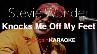 Stevie WonderKnocks Me Off My Feet Karaoke Version Sing Again [upl. by Esilram]