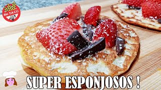 Haz estos 🥞 PANCAKES DE COCO SALUDABLES Sin azucar Sin gluten Facil Postres keto bajas calorias [upl. by Tyre707]