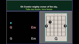 El Condor Pasa backing track guitar chords [upl. by Cliff]