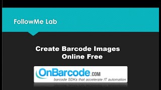 Free Online Barcode Generator create high quality barcode images in web browser [upl. by Alyehc714]