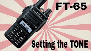 Yaesu FT 65 CTCSS SetUp [upl. by Cross]