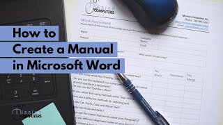 How to Create a Manual in Microsoft Word [upl. by Yengac521]