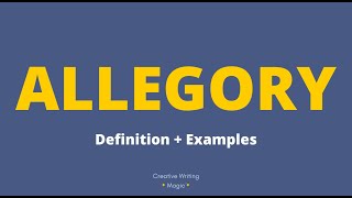 ALLEGORY  Definition  Examples 🐖 [upl. by Anilave410]